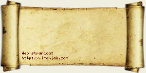 Žanka Perović vizit kartica